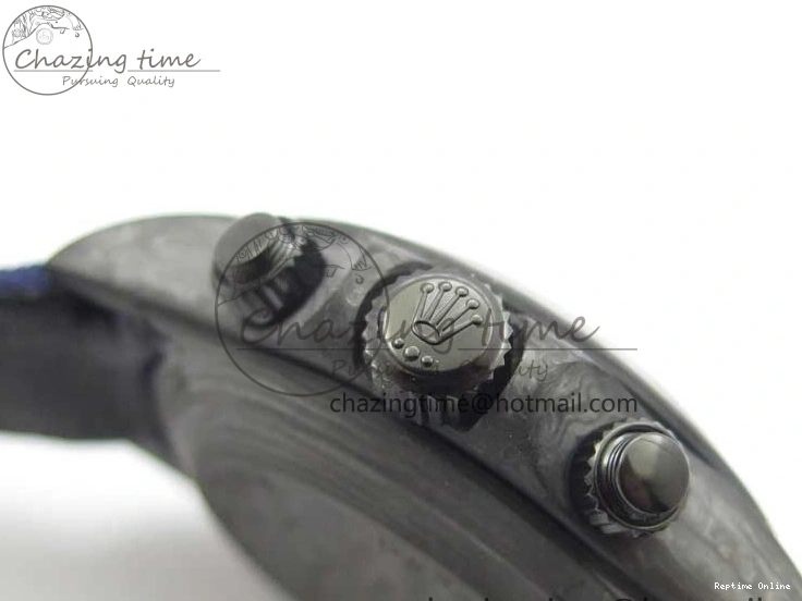 1222 Daytona DIW Carbon OMF Best Edition Blue Paint Dial on Deep Blue Nylon Strap A Tailored 2842